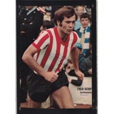 Signed picture of Fred Kemp the Southampton footballer. 